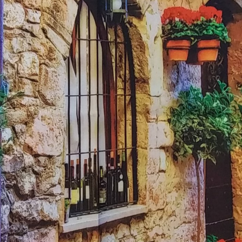 Wall Hanging Tapestry Cobblestone Street Scene - Picture 5 of 5